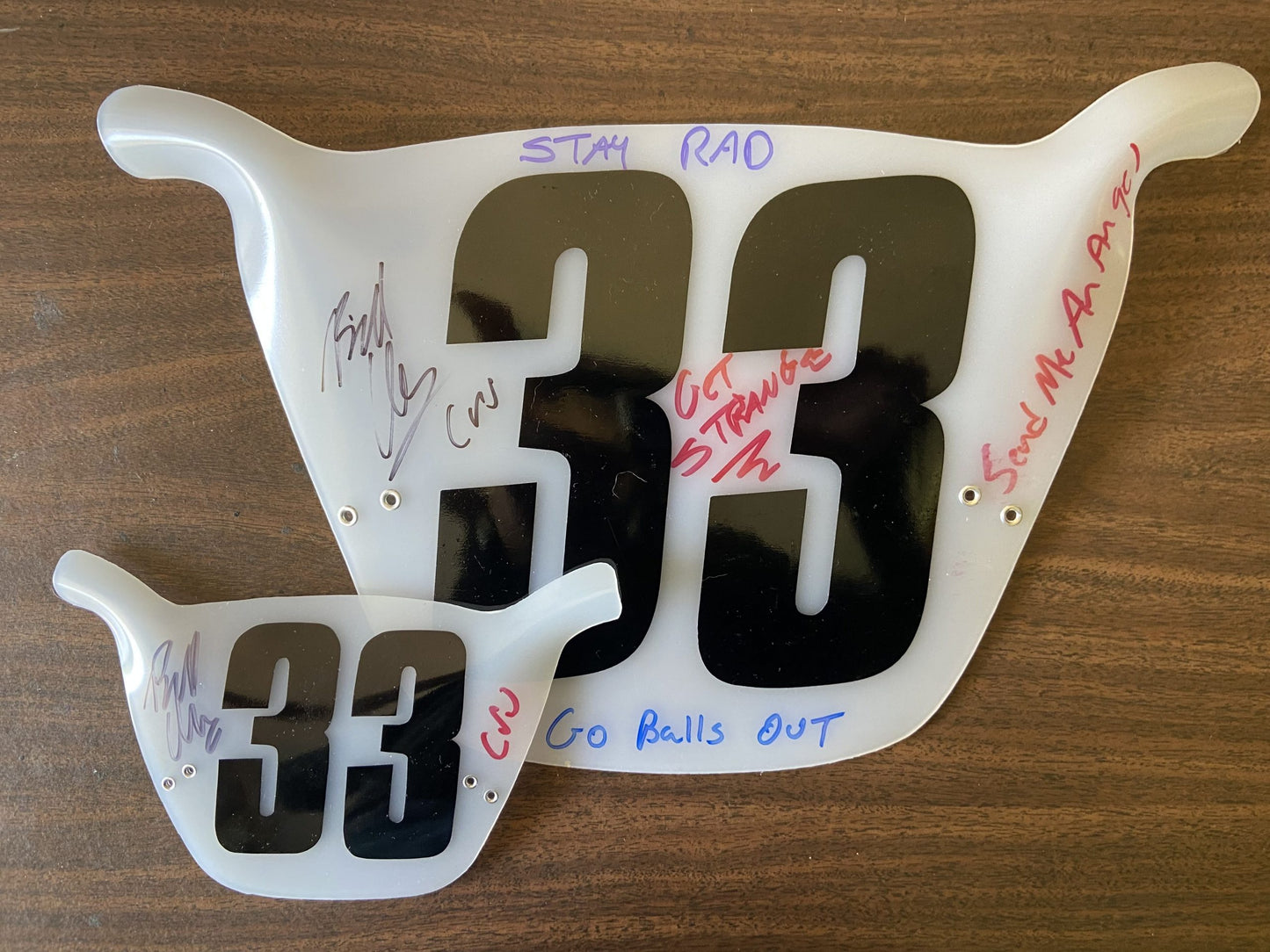 Signed Number Plate - Small